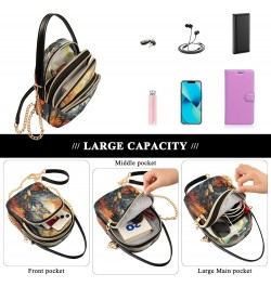 Quilted Crossbody Bags for Women,Wolf (56) Women's Crossbody Handbags Small Travel Purses Phone Bag $10.12 Crossbody Bags