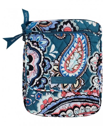 Cotton Front Zip Wristlet Haymarket Paisley Jewel $26.84 Crossbody Bags