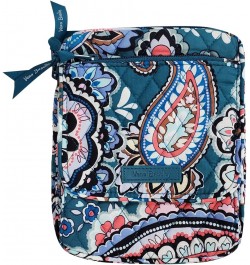 Cotton Front Zip Wristlet Haymarket Paisley Jewel $26.84 Crossbody Bags