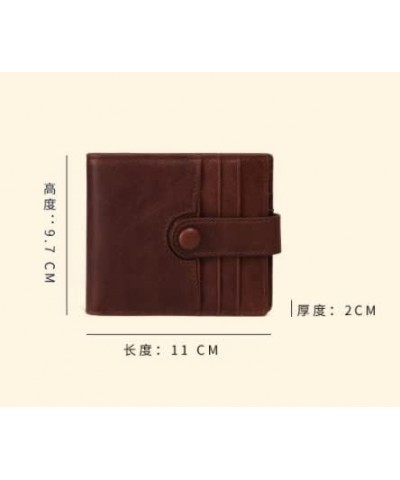 Slim RFID Wallets for Men,Genuine Leather Front Pocket Bifold Wallet (Color : Black, Size : 11 * 2 * 9.7cm) 11*2*9.7cm Black ...