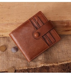 Slim RFID Wallets for Men,Genuine Leather Front Pocket Bifold Wallet (Color : Black, Size : 11 * 2 * 9.7cm) 11*2*9.7cm Black ...