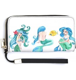 Long Clutch Wallet, Long Handbag with Wristlet Strap, PU Leather Zip Purse Multi 13 $20.39 Wristlets