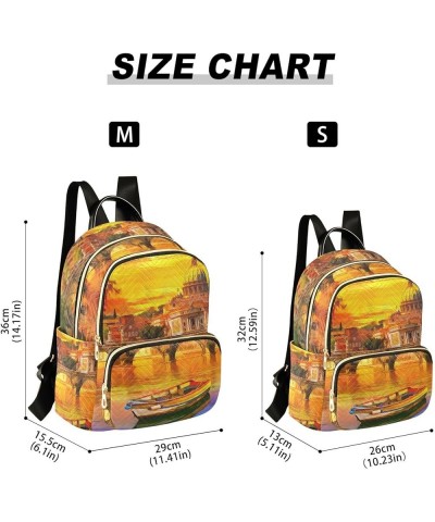 Beautiful Italy View Women's Backpack Purse Causal Daypack Work Travel College Business Trip Bag Shoulder Bag Small $12.79 Ba...