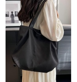 Canvas Hobo Bag for Women Shoulder Bag Large Capacity Totes Handbag Purse Commuting Travel Top Handle Bag Black $11.96 Totes