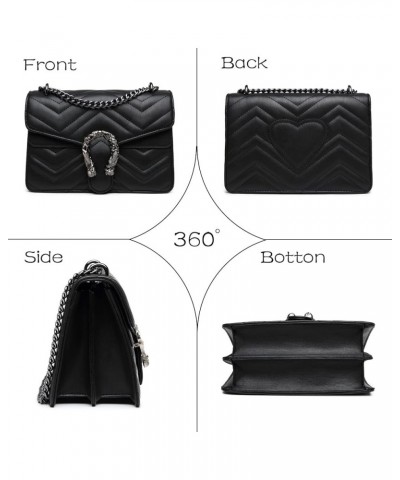 Crossbody Bags for Women - Snake Printed Clutch Purses Leather Chain Shoulder Bags Evening Handbags Qulited White $15.30 Even...