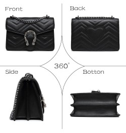 Crossbody Bags for Women - Snake Printed Clutch Purses Leather Chain Shoulder Bags Evening Handbags Qulited White $15.30 Even...