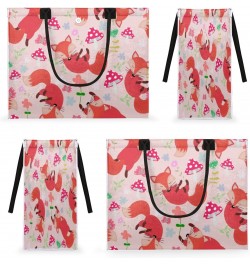 Fox Mushroom Large Tote Bag Animal Plant Large Shoulder Bag For Women Teachers Nurses Work Shopping Travel Daily Use $13.16 T...