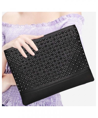 Women Clutch Bags Purse Rivets Handbags, Evening Bags Crossbody Bag (black) Black $40.15 Evening Bags