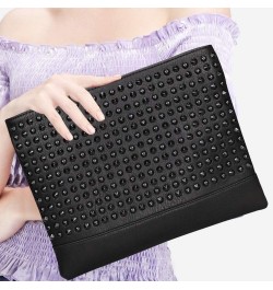 Women Clutch Bags Purse Rivets Handbags, Evening Bags Crossbody Bag (black) Black $40.15 Evening Bags