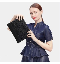 Women Clutch Bags Purse Rivets Handbags, Evening Bags Crossbody Bag (black) Black $40.15 Evening Bags