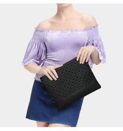 Women Clutch Bags Purse Rivets Handbags, Evening Bags Crossbody Bag (black) Black $40.15 Evening Bags