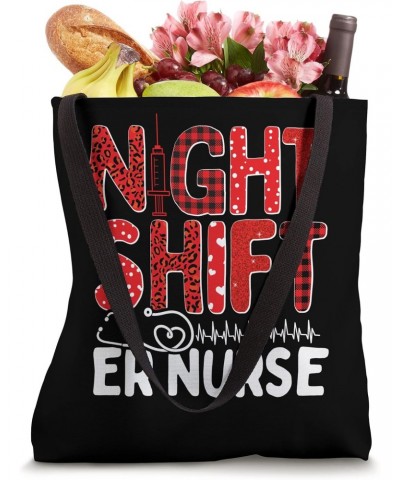 Night Shift Emergency Medical Nursing ER Funny ER Nurse Tote Bag $18.00 Totes