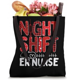 Night Shift Emergency Medical Nursing ER Funny ER Nurse Tote Bag $18.00 Totes