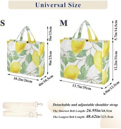 Valentines Love Hearts Shoulder Tote for Women Travel Beach Handbag Gifts Tote Bag Laptop Big Purse Bag Lemon Leaf Fruits $13...