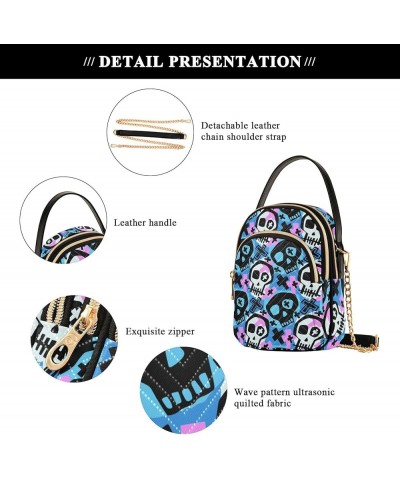 Crossbody Bags for Women, Sling Bags Goth Skulls Skulls 263 $12.60 Crossbody Bags