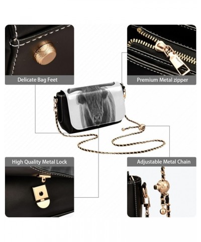 Crossbody Bags for Women Trendy Women's Black Shoulder Bag Small PU Leather Flap Cross Body Bag Handbags Pattern21 $24.59 Cro...