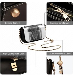 Crossbody Bags for Women Trendy Women's Black Shoulder Bag Small PU Leather Flap Cross Body Bag Handbags Pattern21 $24.59 Cro...