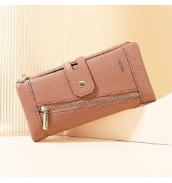 Wallet Pu Leather Wallet Ladies Long Zipper Coin Pouch Large Capacity Card Slots Holder Durable for Women Girls Birthday Gift...