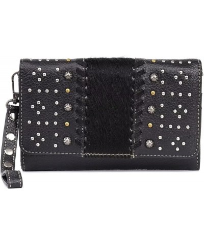 Wallet Western Crossbody Bag Shoulder Bag for Women Black Stud $18.87 Shoulder Bags