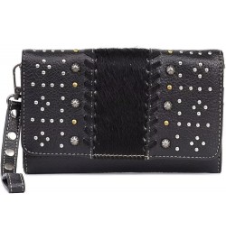 Wallet Western Crossbody Bag Shoulder Bag for Women Black Stud $18.87 Shoulder Bags