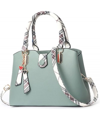 Handbags for Women New Shoulder Bag Casual Tote Bag Ladies Top Handle Bags PU Leather Crossbody Bag Light Green $23.31 Totes