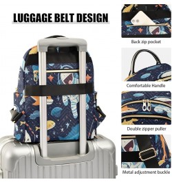 Space Shark Astronaut Women Backpack Purse Ladies Fashion Shoulder Bag Daypack Travel Bag 10L Small $19.94 Backpacks