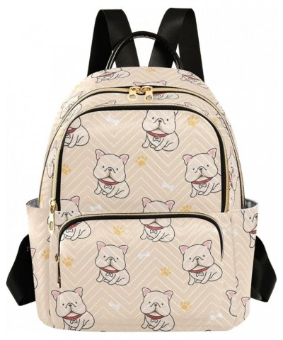 Beige Dogs Backpack Purse for Women Fashion Ladies Shoulder Bags Travel Bag Back Pack HandBag Lady Gifts,M Medium $20.99 Back...