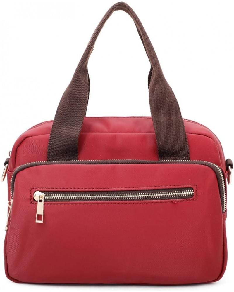 PU New Material Multi Pocket Stylish Crossbody Bag With Adjustable Long Strap Red $11.74 Crossbody Bags