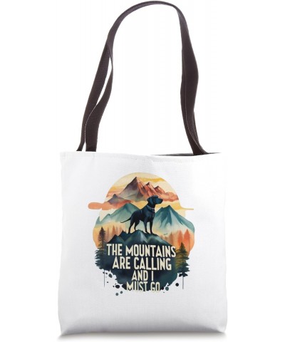 Labrador Retriever Mountain Quote - Dog Lover Design Tote Bag $11.61 Totes