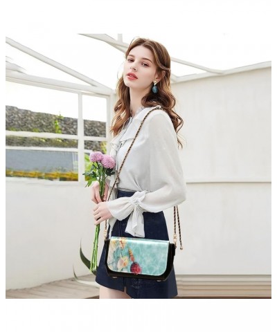 Crossbody Bags for Women Trendy Women's Black Shoulder Bag Small PU Leather Flap Cross Body Bag Handbags Pattern25 $18.03 Cro...