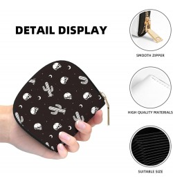 Unique Accordion Credit Card Case Wallet for Women Girls, Ethnic Skulls And Roses PU Leather Card Holder Wallets with Zipper ...