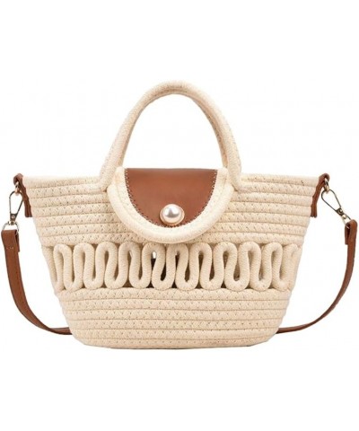 Straw Dumpling Bag Handbags for Women Handwoven Crossbody Bags for Women Sling Bag Mini Tote Bag Purse Beach Bag Summer Beige...