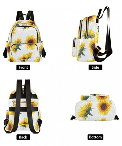 Sunflowers Farmhouse Women's Backpack Wallet Casual Small Backpack Fashion Women's Travel Bag School Backpack Color057 Medium...