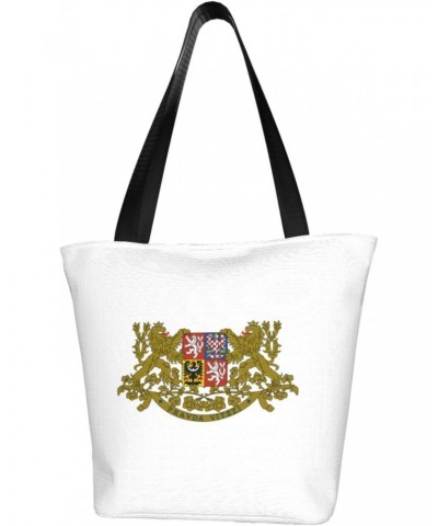 Flag of The Czech Republic Women'S Casual One Shoulder Carry Shopping Bag Large Capacity Working Storage Handbag $18.65 Shoul...