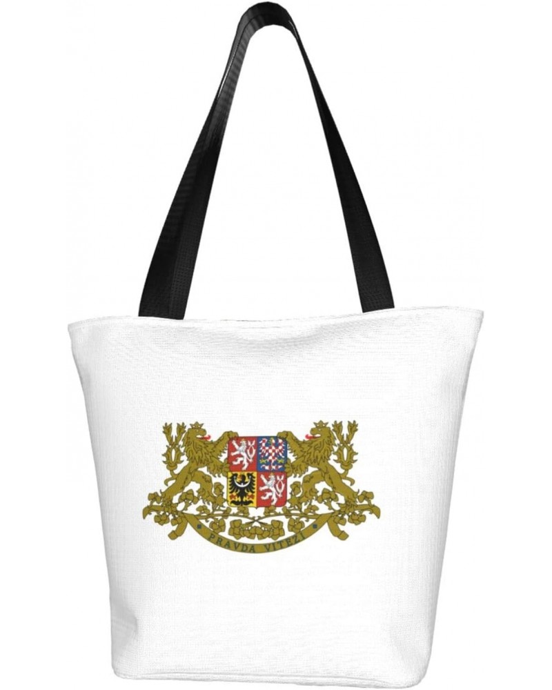 Flag of The Czech Republic Women'S Casual One Shoulder Carry Shopping Bag Large Capacity Working Storage Handbag $18.65 Shoul...