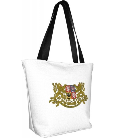 Flag of The Czech Republic Women'S Casual One Shoulder Carry Shopping Bag Large Capacity Working Storage Handbag $18.65 Shoul...