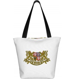 Flag of The Czech Republic Women'S Casual One Shoulder Carry Shopping Bag Large Capacity Working Storage Handbag $18.65 Shoul...