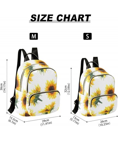 Sunflowers Farmhouse Women's Backpack Wallet Casual Small Backpack Fashion Women's Travel Bag School Backpack Color057 Medium...