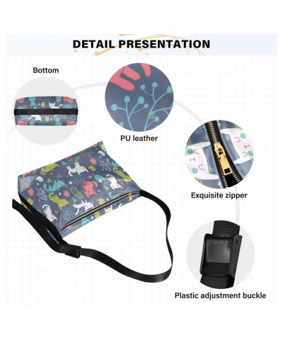 Kittens Birds Flowers Boys Crossbody Purse Women Shoulder Bags Waterproof Bag $17.15 Hobo Bags