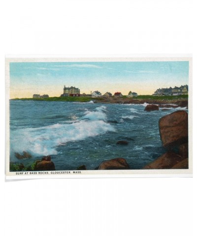 24x36 Inch Giclee Print, Gloucester, Massachusetts, View of Bass Rocks Surf $25.49 Totes