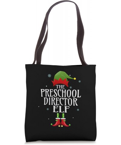 Preschool Director Elf Xmas Groupe Matching Pajama Christmas Tote Bag $13.92 Totes