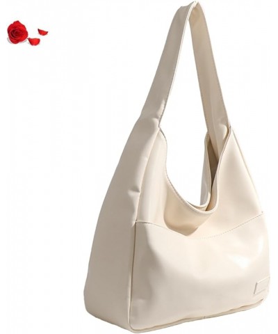 Ooomay Maya Shoulder Bag, Hobo Bag Women, Maya Shoulder Bag, Vegan Leather Maya Bag Casual Trendy Soft Bag White $14.40 Shoul...