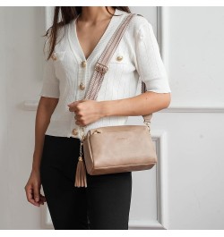 Small Sling Bag for Women Vegan Leather Crossbody Bag for Women Shoulder bag for Trave Light Brown $14.44 Crossbody Bags