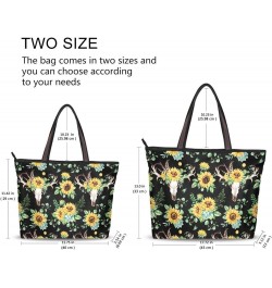 Women's Handbag Tote Bag WTop Handle Shoulder Bag for Ladies (Large) Sunflower $11.39 Totes