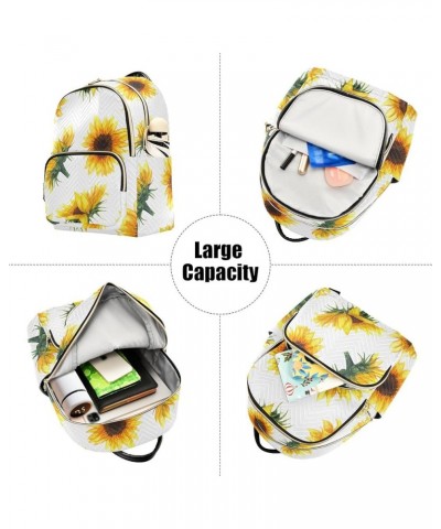 Sunflowers Farmhouse Women's Backpack Wallet Casual Small Backpack Fashion Women's Travel Bag School Backpack Color057 Medium...