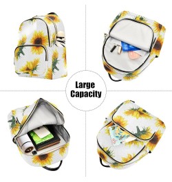 Sunflowers Farmhouse Women's Backpack Wallet Casual Small Backpack Fashion Women's Travel Bag School Backpack Color057 Medium...