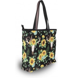 Women's Handbag Tote Bag WTop Handle Shoulder Bag for Ladies (Large) Sunflower $11.39 Totes