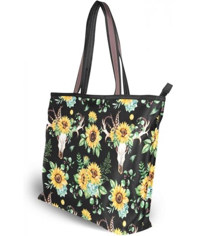 Women's Handbag Tote Bag WTop Handle Shoulder Bag for Ladies (Large) Sunflower $11.39 Totes