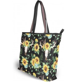 Women's Handbag Tote Bag WTop Handle Shoulder Bag for Ladies (Large) Sunflower $11.39 Totes