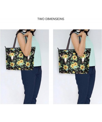 Women's Handbag Tote Bag WTop Handle Shoulder Bag for Ladies (Large) Sunflower $11.39 Totes